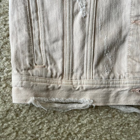 American Eagle Outfitters women's jacket pink distressed  size s - Picture 4 of 14